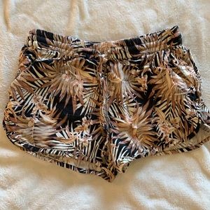 Forever21 bronze palm dolphin shorts